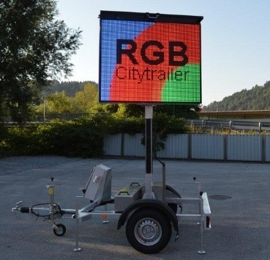 Truck Van Trailer VMS Road πίνακας μηνυμάτων κυκλοφορίας των κινητών οδηγήσεων σημαδιών
