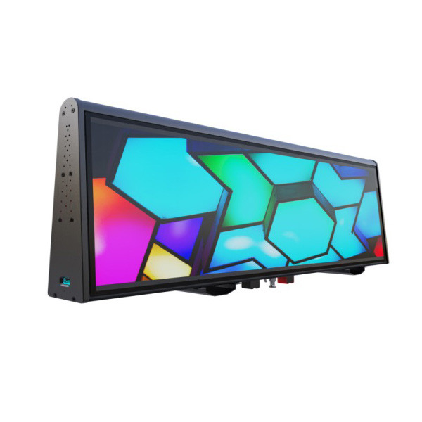 Σημάδι P2.5 διπλά πλαισιωμένα 240×320mm διαφήμισης επίδειξης των υπαίθριων ταξί οδηγήσεων στεγών